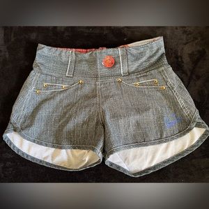 Denim Shorts Cherry Blossom (thread coming up) slight flaws noted on photos.